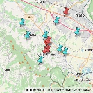 Mappa Via Pistoiese, 59015 Seano PO, Italia (3.49583)