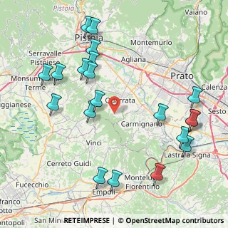 Mappa Via di Buriano, 51039 Quarrata PT, Italia (9.889)