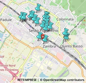 Mappa Via Cesare Pavese, 50019 Sesto Fiorentino FI, Italia (0.8745)