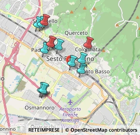 Mappa Via Cesare Pavese, 50019 Sesto Fiorentino FI, Italia (1.715)