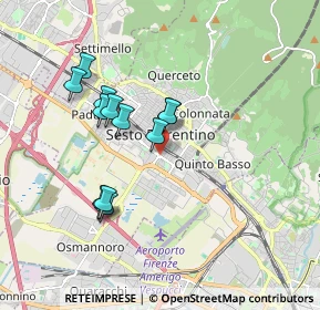 Mappa Via Cesare Pavese, 50019 Sesto Fiorentino FI, Italia (1.6125)