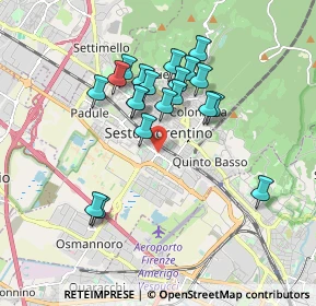 Mappa Via Cesare Pavese, 50019 Sesto Fiorentino FI, Italia (1.6155)