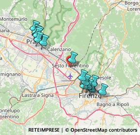 Mappa Via Cesare Pavese, 50019 Sesto Fiorentino FI, Italia (7.79938)