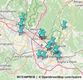 Mappa Via Cesare Pavese, 50019 Sesto Fiorentino FI, Italia (6.64714)