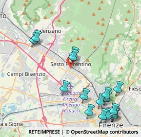 Mappa Via Cesare Pavese, 50019 Sesto Fiorentino FI, Italia (5.26375)