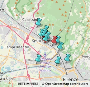 Mappa Via Cesare Pavese, 50019 Sesto Fiorentino FI, Italia (2.15538)