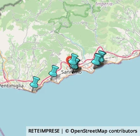 Mappa Via Margotti, 18038 Sanremo IM, Italia (4.185)