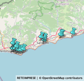 Mappa Via Margotti, 18038 Sanremo IM, Italia (9.218)