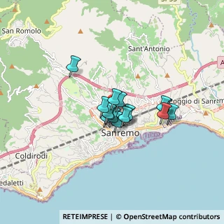 Mappa Via Margotti, 18038 Sanremo IM, Italia (1.03438)