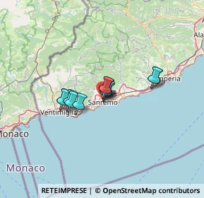 Mappa Via Margotti, 18038 Sanremo IM, Italia (8.54545)