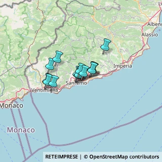Mappa Via Val D'Olivi, 18038 Sanremo IM, Italia (7.82429)
