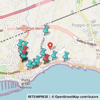 Mappa Via Val D'Olivi, 18038 Sanremo IM, Italia (0.5345)