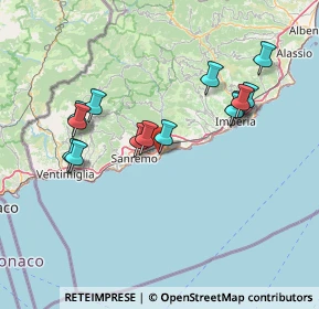 Mappa Via delle Scuole, 18038 Sanremo IM, Italia (14.38143)