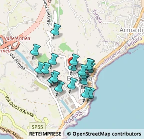 Mappa Via delle Scuole, 18038 Sanremo IM, Italia (0.3315)