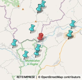 Mappa Via F. Alessandrini, 61020 Montecalvo in foglia PU, Italia (4.4275)