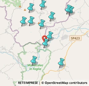 Mappa Via F. Alessandrini, 61020 Montecalvo in foglia PU, Italia (4.34583)