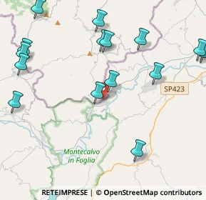 Mappa Via F. Alessandrini, 61020 Montecalvo in foglia PU, Italia (6.3765)
