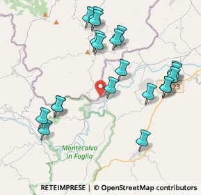 Mappa Via F. Alessandrini, 61020 Montecalvo in foglia PU, Italia (4.4205)