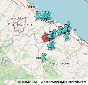 Mappa Via F. Alessandrini, 61020 Montecalvo in foglia PU, Italia (11.4875)