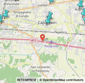 Mappa Via Cavaliere lavoro Mario Carrara, 55012 Capannori LU, Italia (3.83455)