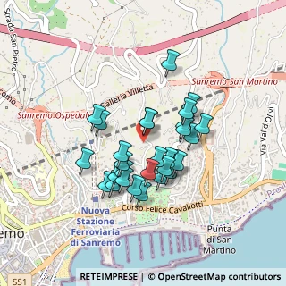 Mappa Strada Villetta, 18038 Sanremo IM, Italia (0.36897)