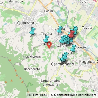 Mappa Via Capezzana, 59015 Seano PO, Italia (1.7185)