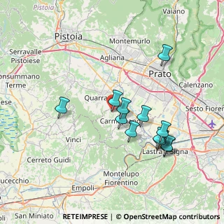 Mappa Via Capezzana, 59015 Seano PO, Italia (7.16692)