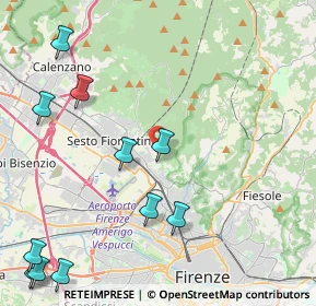 Mappa Via del Bronzino, 50019 Sesto Fiorentino FI, Italia (5.91545)