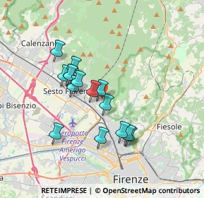 Mappa Via del Bronzino, 50019 Sesto Fiorentino FI, Italia (3.03733)