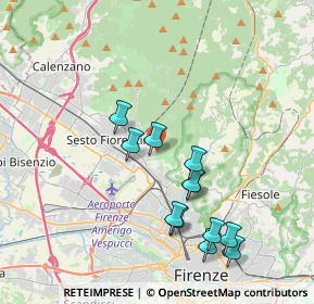 Mappa Via del Bronzino, 50019 Sesto Fiorentino FI, Italia (3.85917)