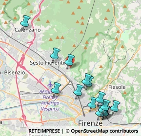 Mappa Via del Bronzino, 50019 Sesto Fiorentino FI, Italia (5.095)