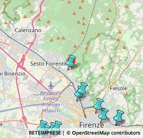 Mappa Via del Bronzino, 50019 Sesto Fiorentino FI, Italia (6.28273)