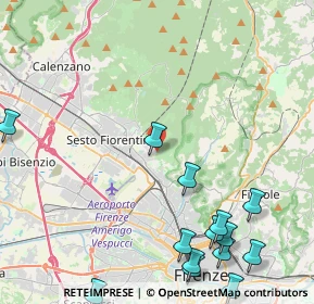 Mappa Via del Bronzino, 50019 Sesto Fiorentino FI, Italia (6.12786)