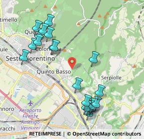 Mappa Via del Bronzino, 50019 Sesto Fiorentino FI, Italia (2.295)