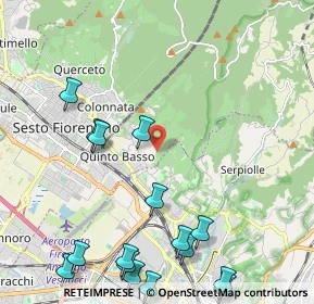 Mappa Via del Bronzino, 50019 Sesto Fiorentino FI, Italia (2.94375)