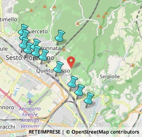 Mappa Via del Bronzino, 50019 Sesto Fiorentino FI, Italia (2.15917)