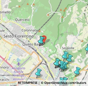Mappa Via del Bronzino, 50019 Sesto Fiorentino FI, Italia (2.93625)