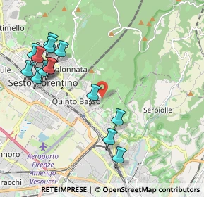 Mappa Via del Bronzino, 50019 Sesto Fiorentino FI, Italia (2.37071)