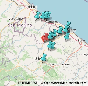 Mappa Via E. Alessandrini, 61020 Montecalvo in foglia PU, Italia (11.5385)