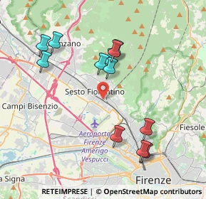 Mappa Via Gaetano Donizetti, 50019 Sesto Fiorentino FI, Italia (3.98917)