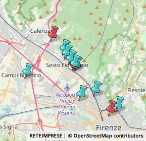 Mappa Via Gaetano Donizetti, 50019 Sesto Fiorentino FI, Italia (3.06545)