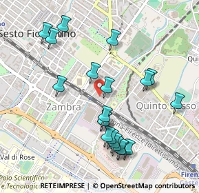 Mappa Via Gaetano Donizetti, 50019 Sesto Fiorentino FI, Italia (0.513)