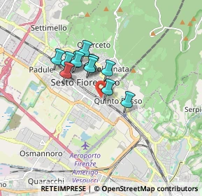 Mappa Via Gaetano Donizetti, 50019 Sesto Fiorentino FI, Italia (1.23333)