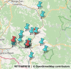 Mappa Via Giacomo Puccini, 50068 Rufina FI, Italia (7.646)