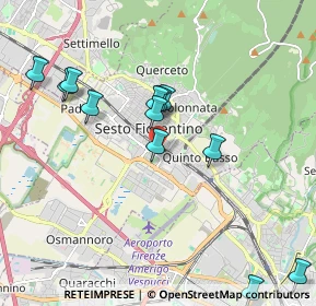 Mappa Via R. Corsinovi, 50019 Sesto Fiorentino FI, Italia (2.08917)