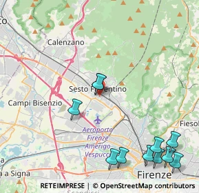 Mappa Via Mario Lazzerini, 50019 Sesto Fiorentino FI, Italia (5.43636)