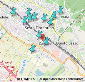 Mappa Via Mario Lazzerini, 50019 Sesto Fiorentino FI, Italia (0.98083)