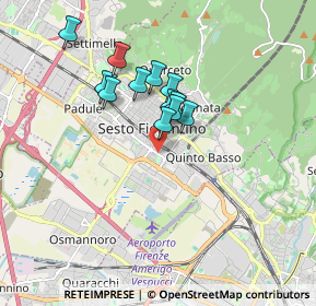 Mappa Via Mario Lazzerini, 50019 Sesto Fiorentino FI, Italia (1.37833)