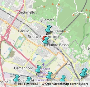 Mappa Via Mario Lazzerini, 50019 Sesto Fiorentino FI, Italia (2.77727)