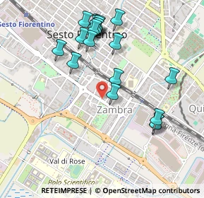 Mappa Via Mario Lazzerini, 50019 Sesto Fiorentino FI, Italia (0.5305)